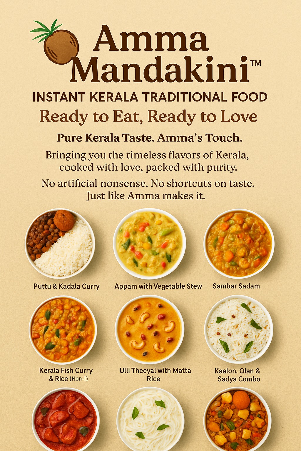 Amma Mandakini – Instant Kerala Meals & Snacks