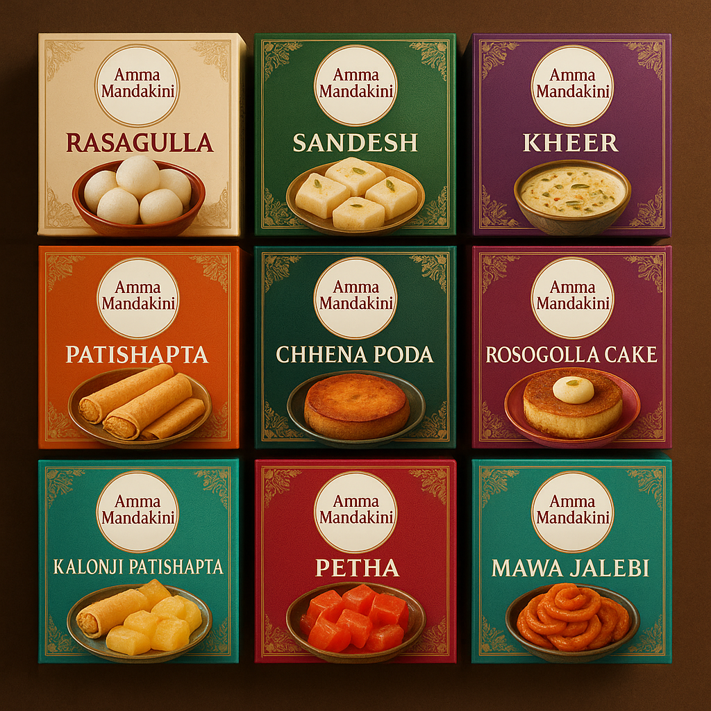 Discover the Authentic Taste of East India with Amma Mandakini™ Sweets & Snacks