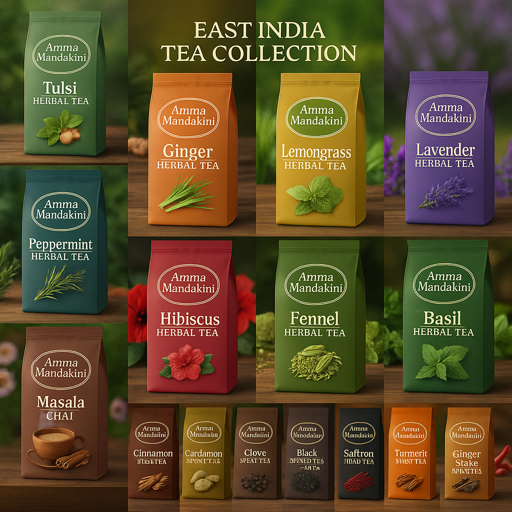 Sip Wellness with Amma Mandakini™ Herbal, Spiced Teas & Beverages from East India
