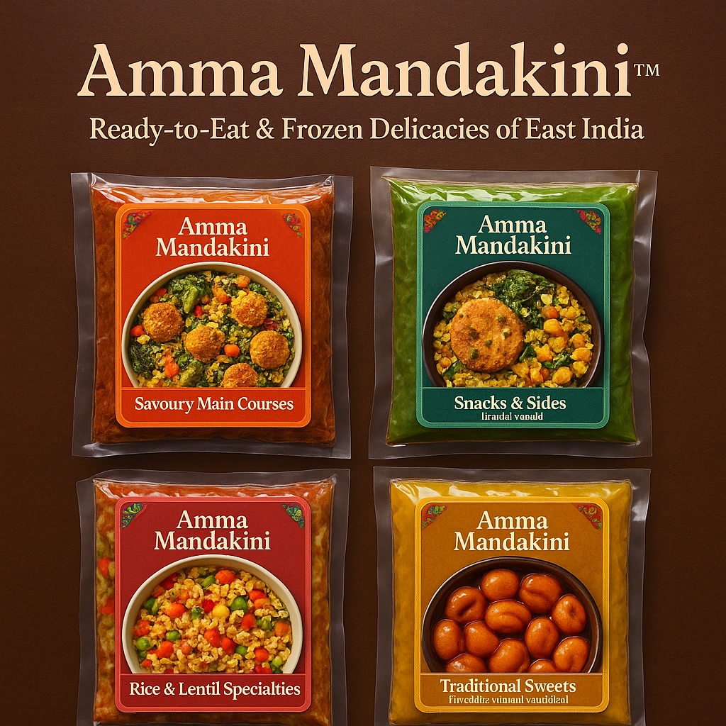 Traditional East Indian Food Made Easy – RTE & Frozen Packs by Amma Mandakini™