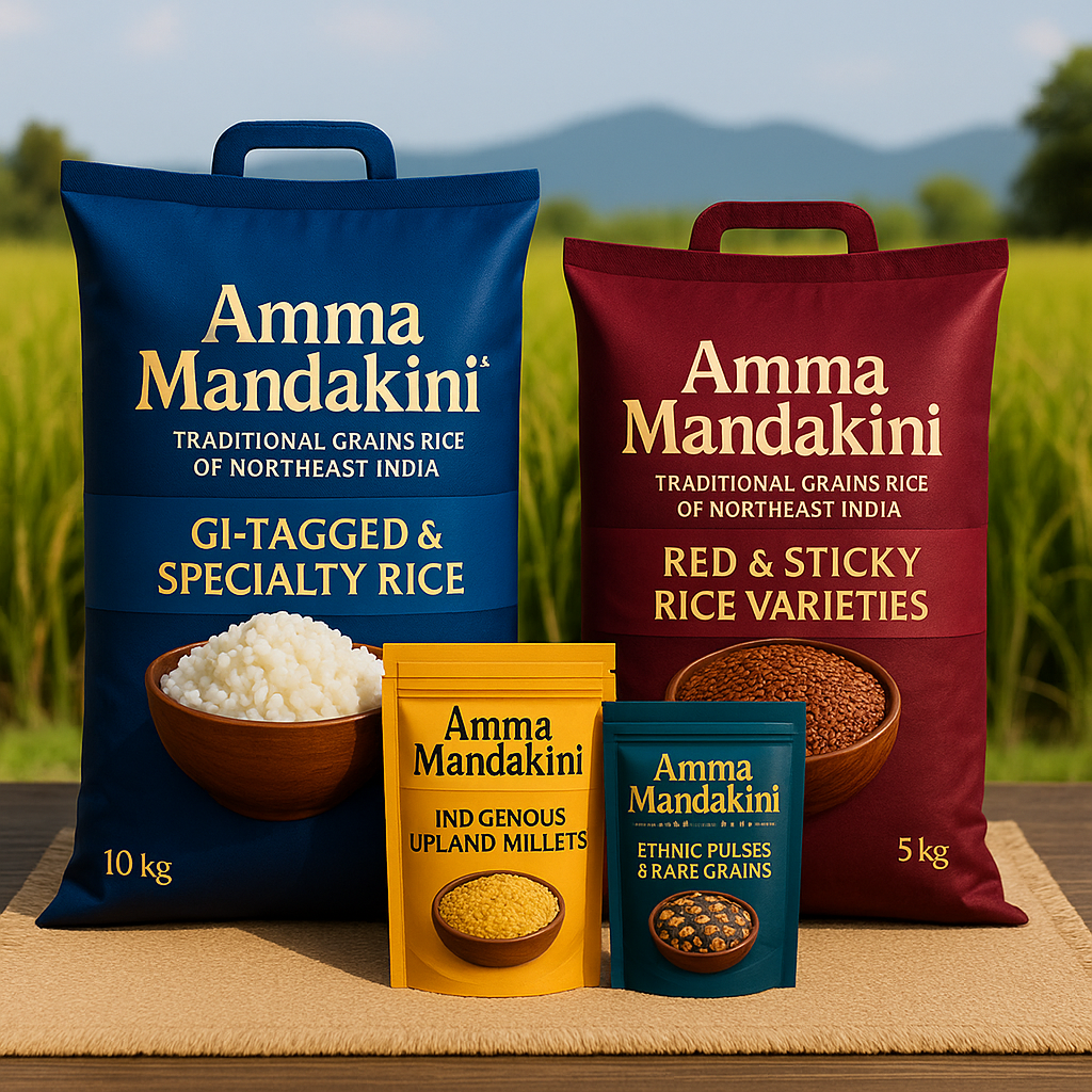 Organic Tribal Rice & Millets from Northeast India by Amma Mandakini™