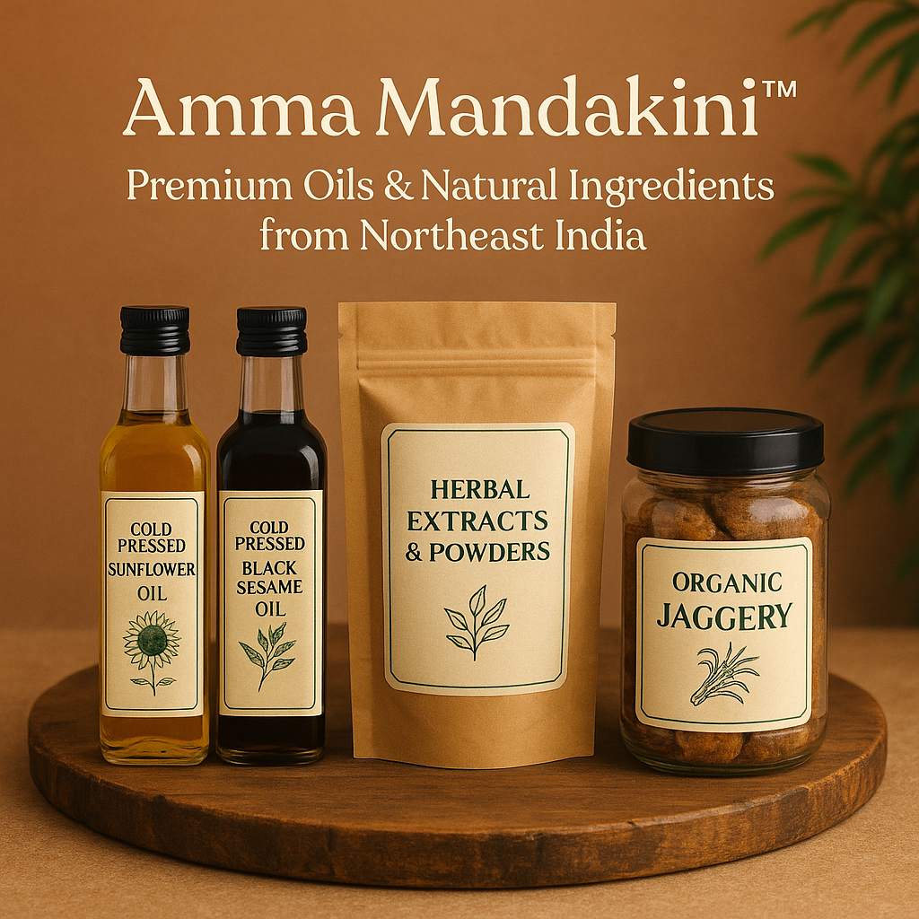 Discover Pure Oils & Herbal Ingredients from Northeast India by Amma Mandakini™