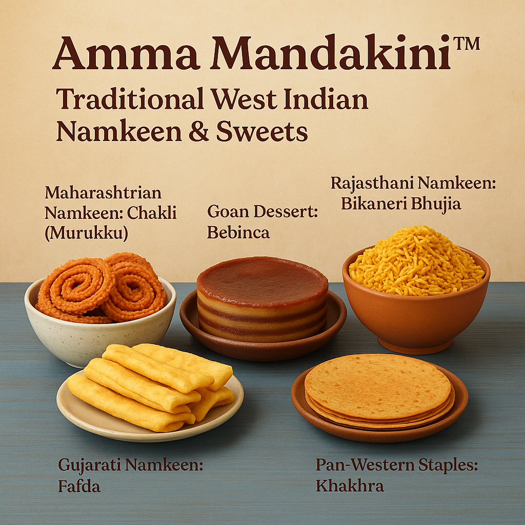 Export-Ready West Indian Namkeen & Sweets by Amma Mandakini™