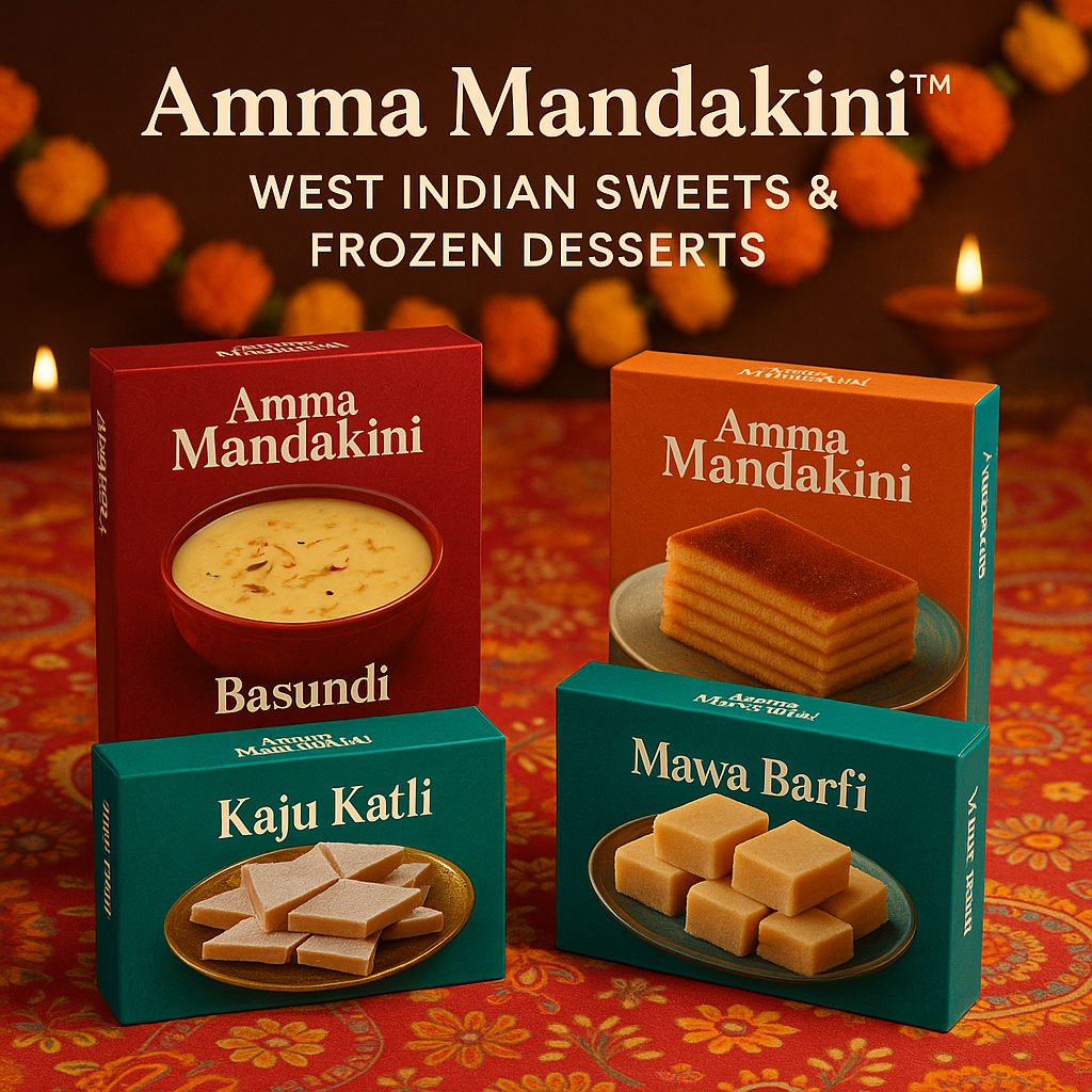 Export-Ready West Indian Sweets & Frozen Desserts by Amma Mandakini™