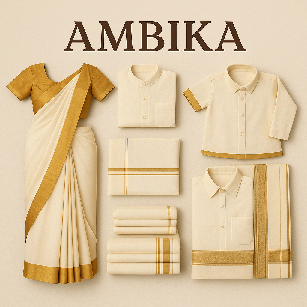 Ambika™️ – Kerala’s Traditional Elegance in Every Thread-Exported By Mandakini