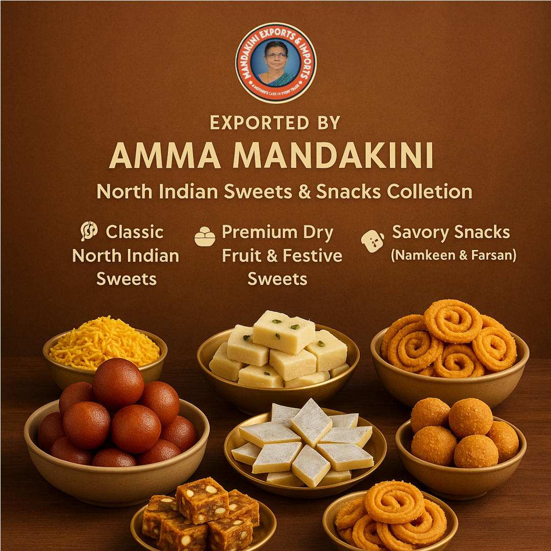 Exported by Amma Mandakini – Discover the North Indian Sweets & Snacks Collection