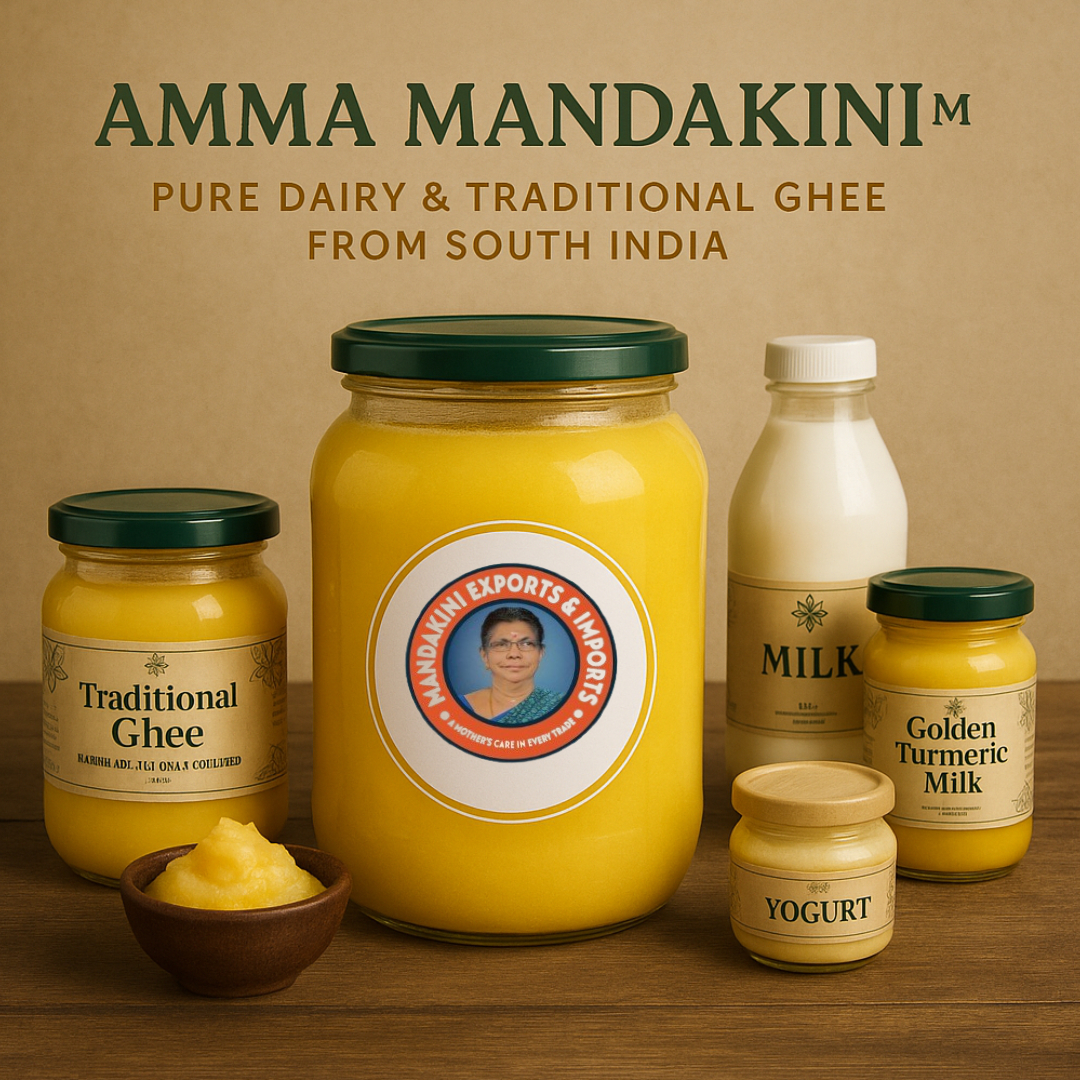 Exported By Amma Mandakini – Pure Dairy & Traditional Ghee from South India