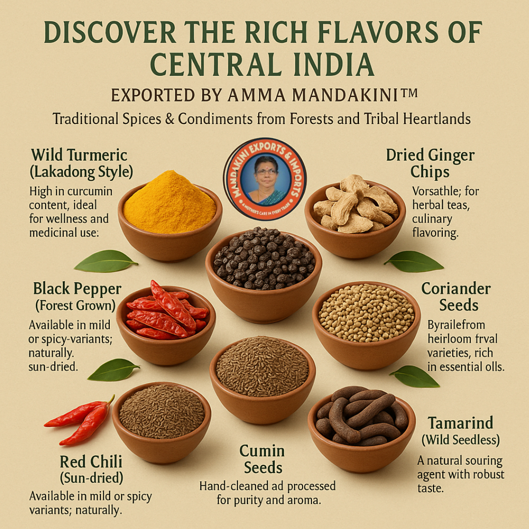 Discover the Rich Flavors of Central India – Exported by Amma Mandakini