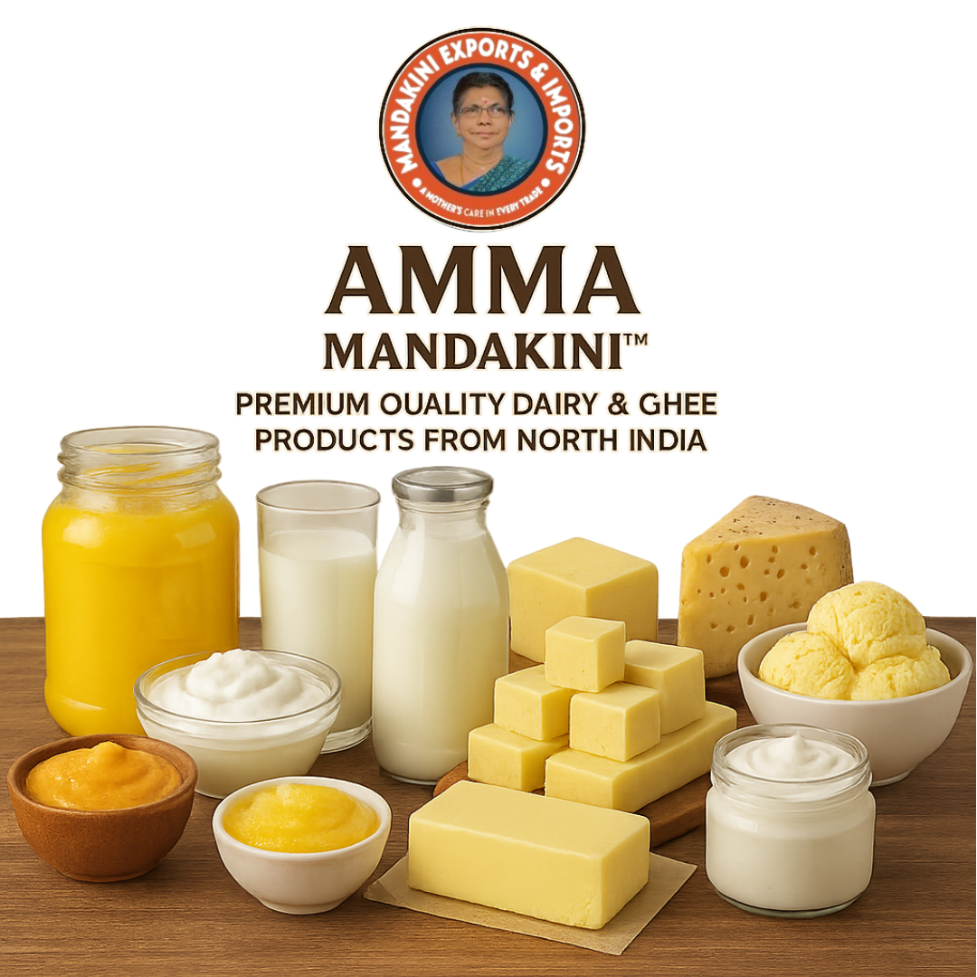 Exported by Amma Mandakini – Premium Quality Dairy & Ghee Products from North India