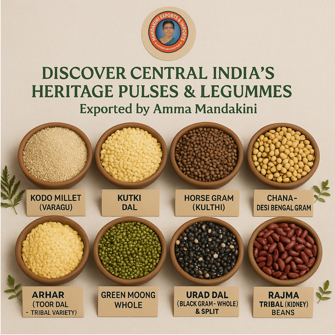 Discover Central India’s -Exported By Amma Mandakini Pulses & Legumes