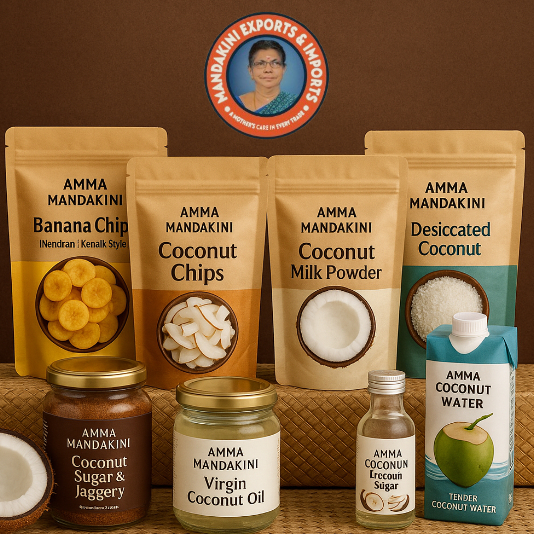 Exported By Amma Mandakini – Coconut & Kerala-Specialty Exports from South India