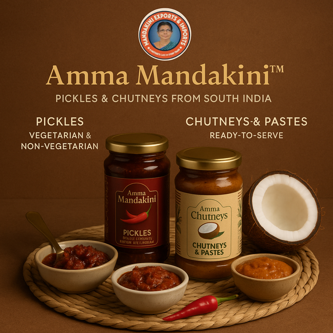 Exported By Amma Mandakini – Pickles & Chutneys from South India