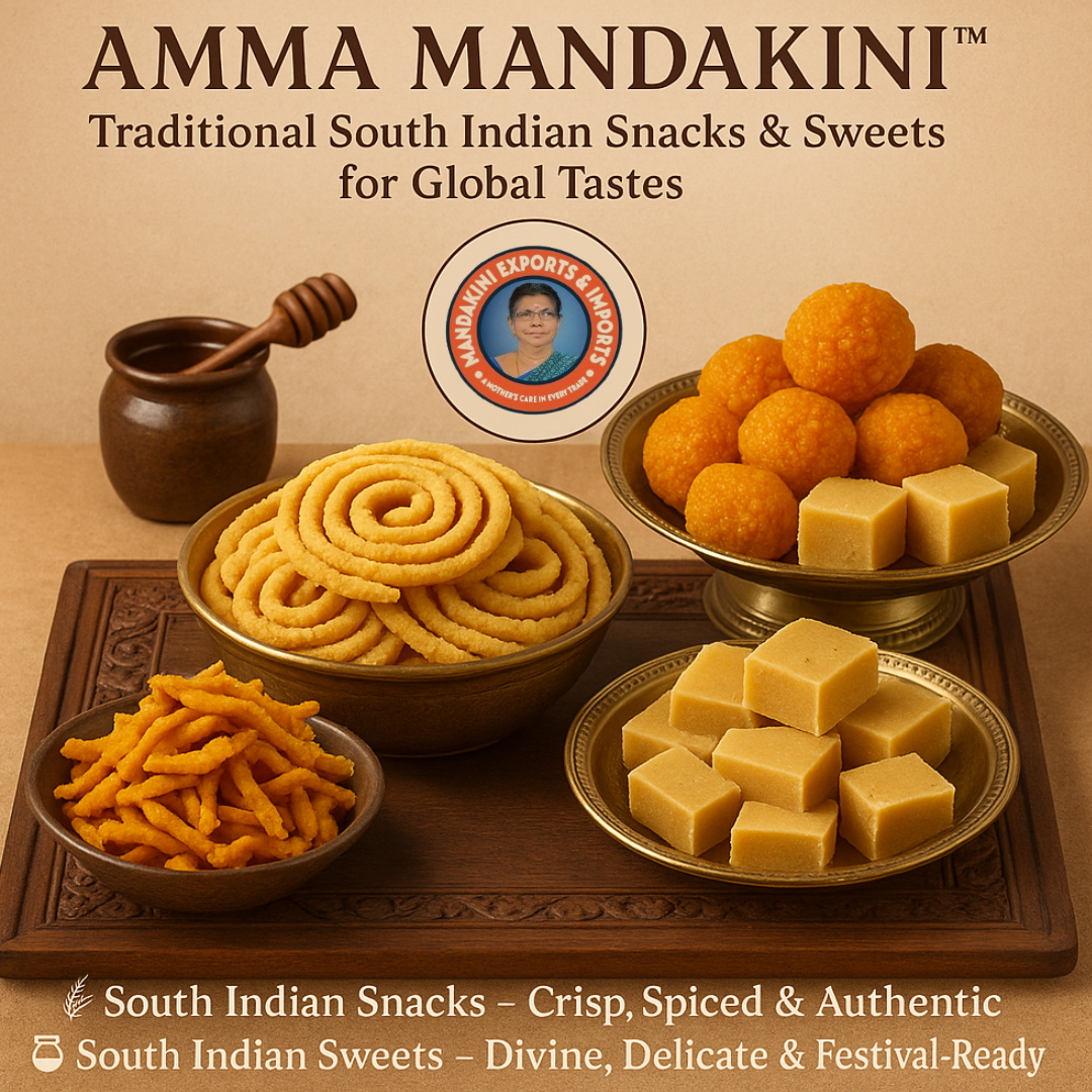 Exported By Amma Mandakini – Traditional South Indian Snacks & Sweets for Global Tastes