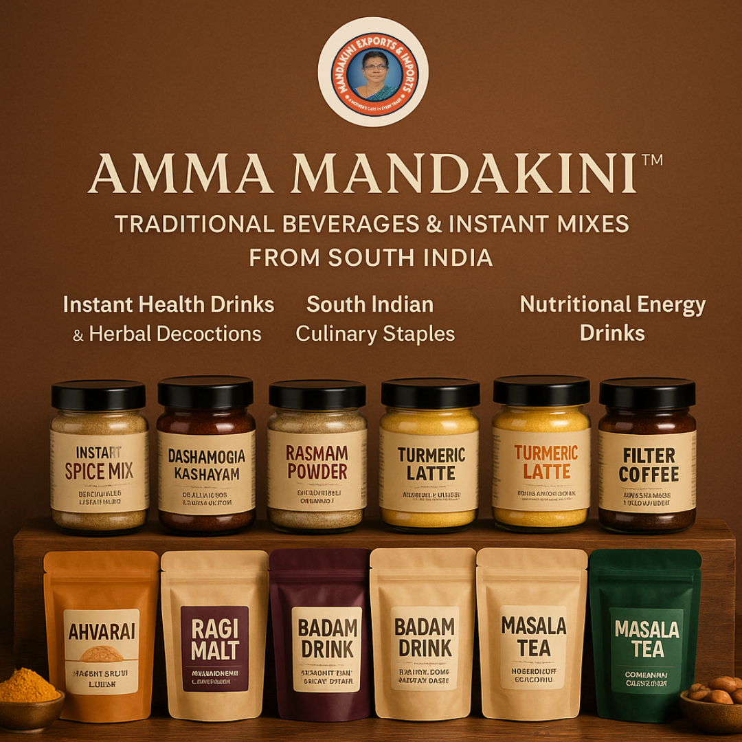 Exported By Amma Mandakini – Traditional Beverages & Instant Mixes from South India
