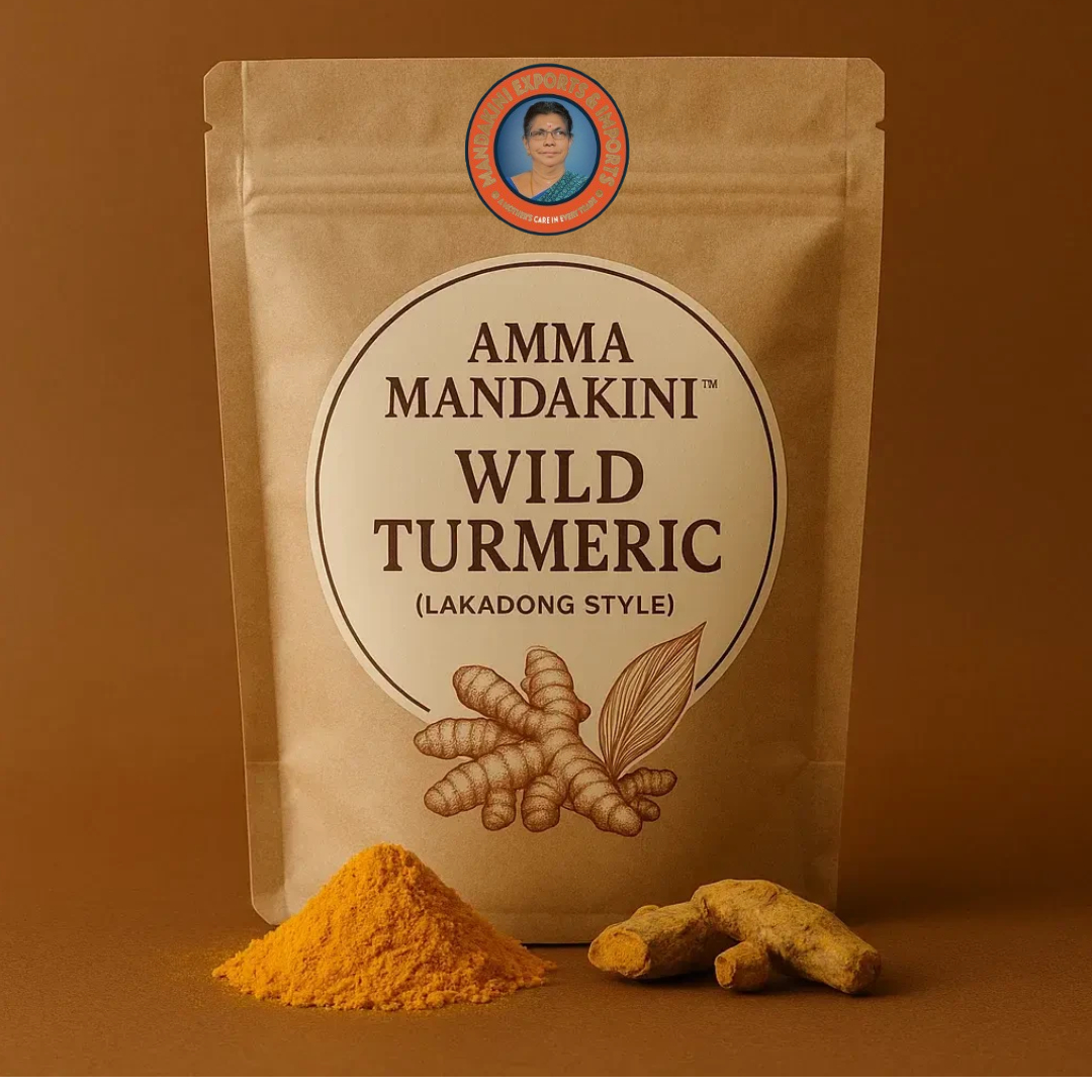 Exported By Amma Mandakini Central India Wild Turmeric (Lakadong Style) – High in Curcumin Content, Ideal for Wellness and Medicinal Use