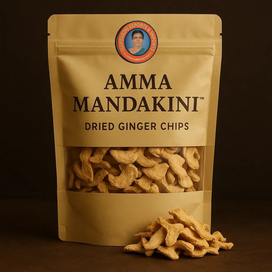 Exported By Amma Mandakini Central India Dried Ginger Chips – Versatile for Herbal Teas and Culinary Flavoring