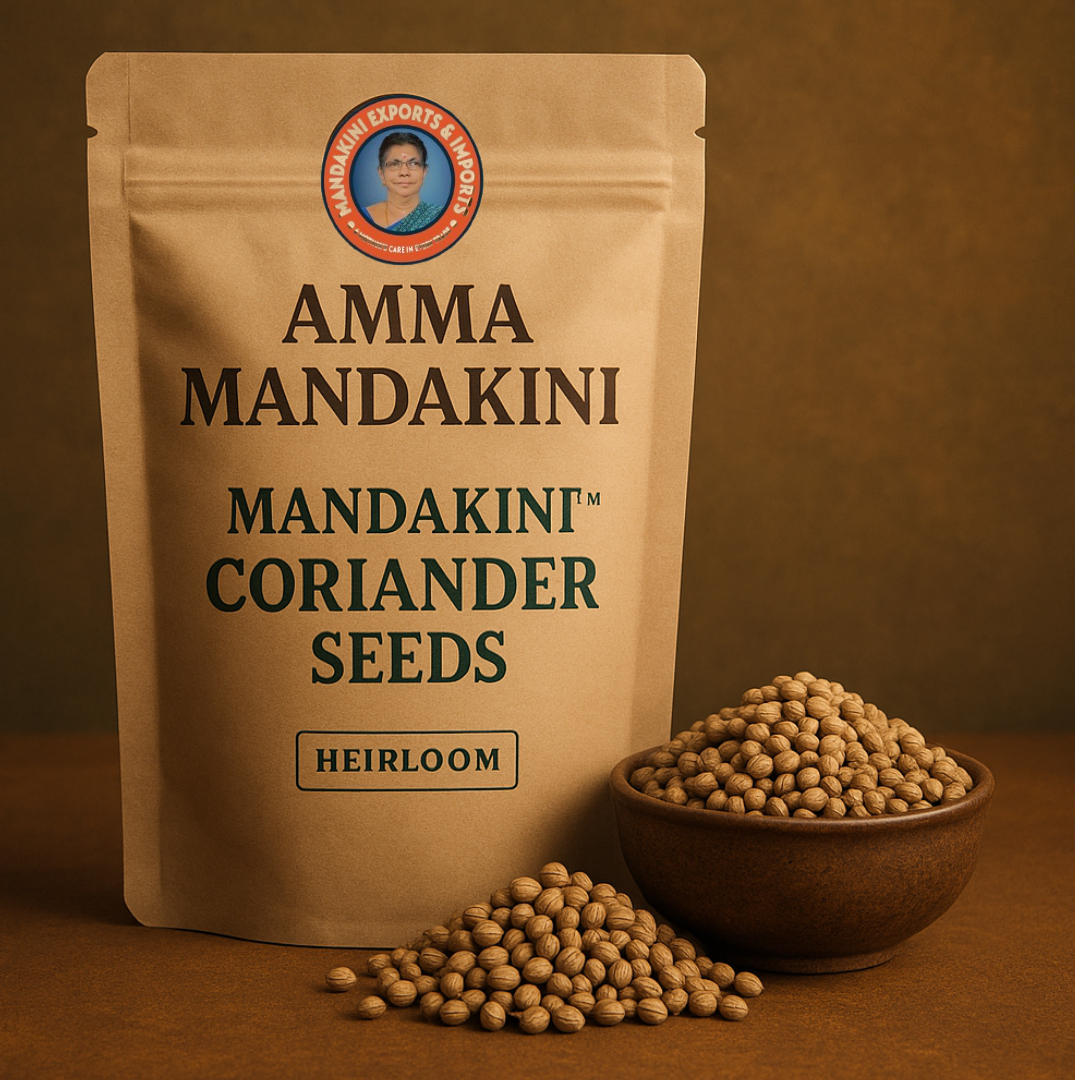 Exported By Amma Mandakini – Central India Coriander Seeds (Heirloom)