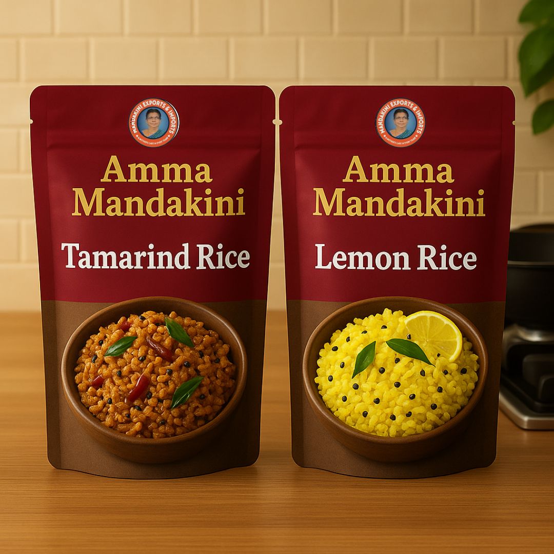 Amma Mandakini™ Tamarind & Lemon Rice – Ready-to-Cook West Indian Frozen Rice