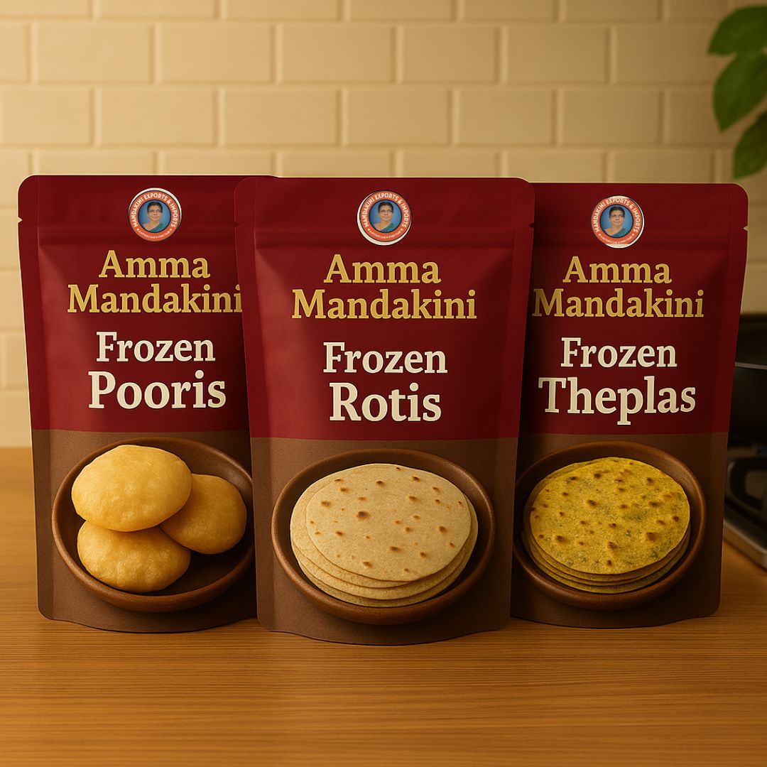 Amma Mandakini™ Frozen Pooris, Rotis & Theplas – Traditional West Indian Flatbreads Made Easy