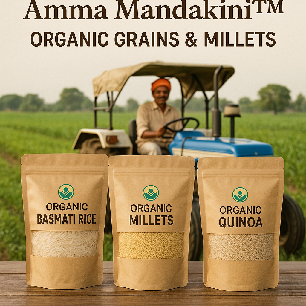 Nourish Your Body with Amma Mandakini™ Organic Grains & Millets