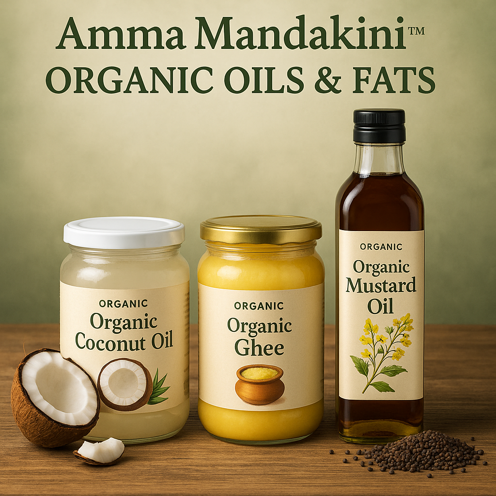 Amma Mandakini™ Organic Oils – The Perfect Blend of Health and Flavor