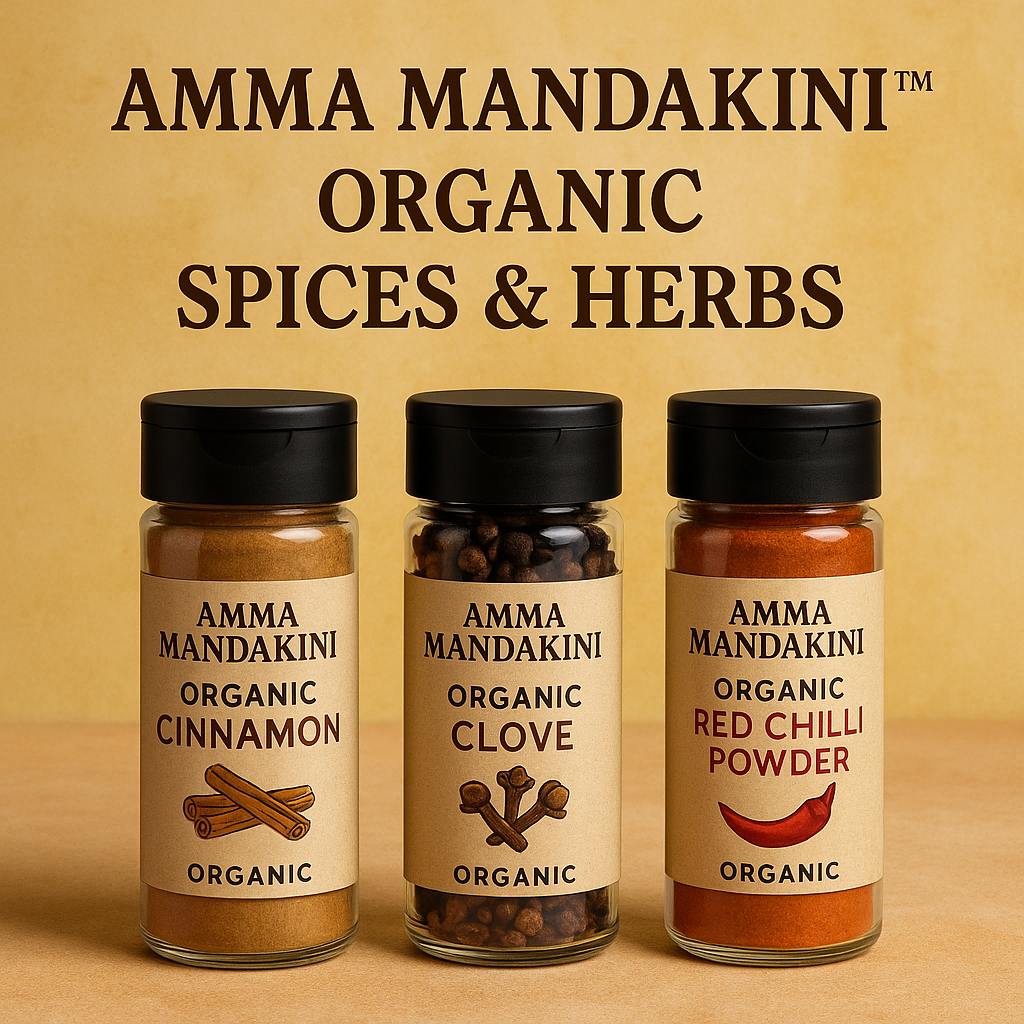 Explore Amma Mandakini™ Certified Organic Spice Collection