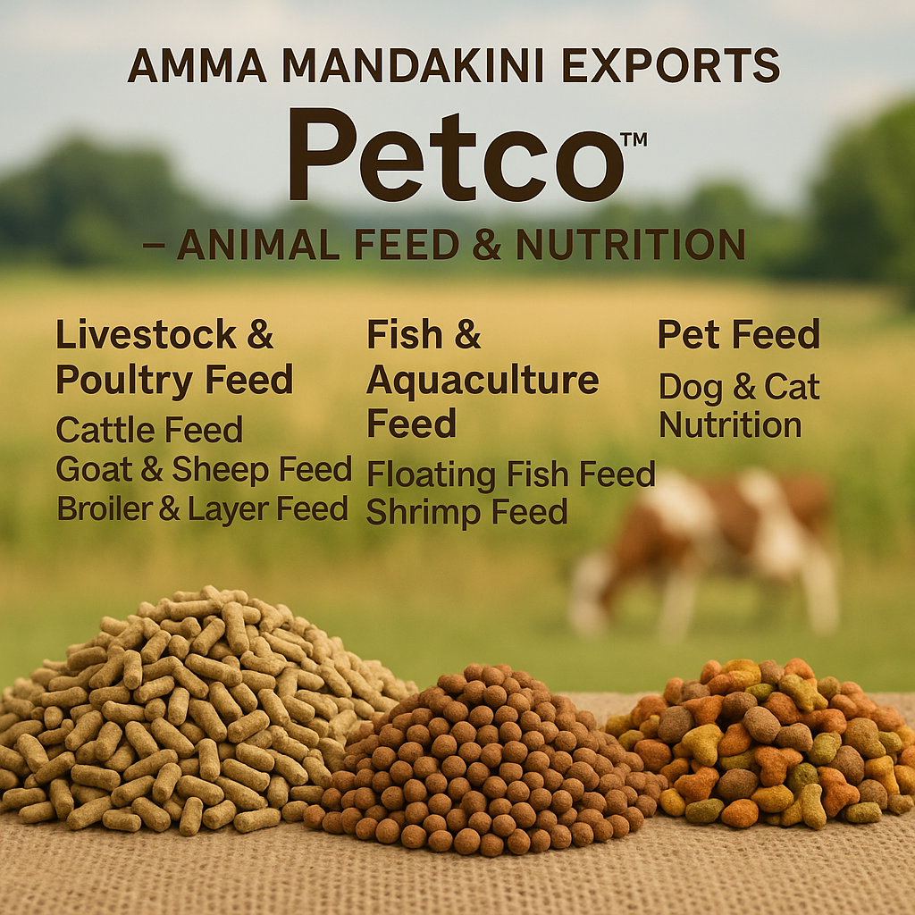 Petco™ Animal Feed – Trusted Nutrition for Healthier Livestock & Pets – Amma Mandakini™ Exports