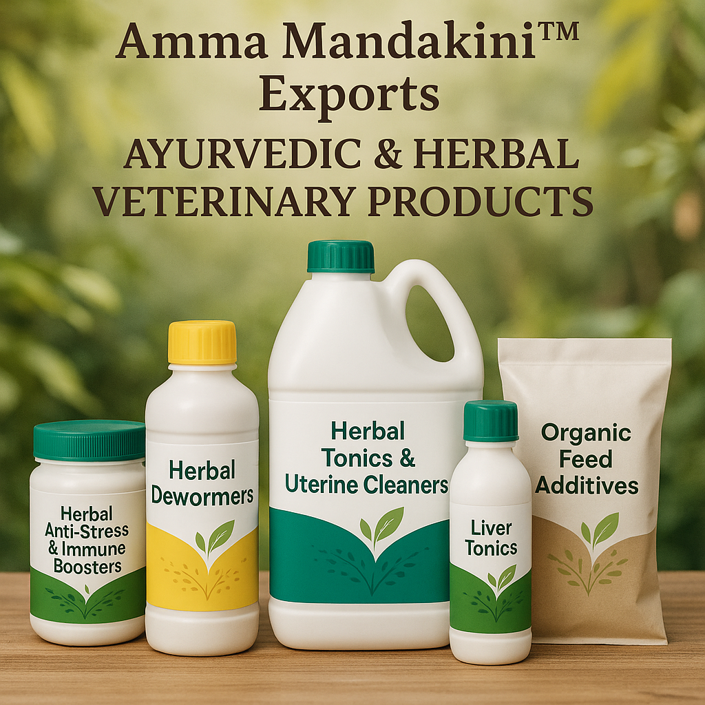 Amma Mandakini Exports – Trusted Exporter of Ayurvedic & Herbal Veterinary Products