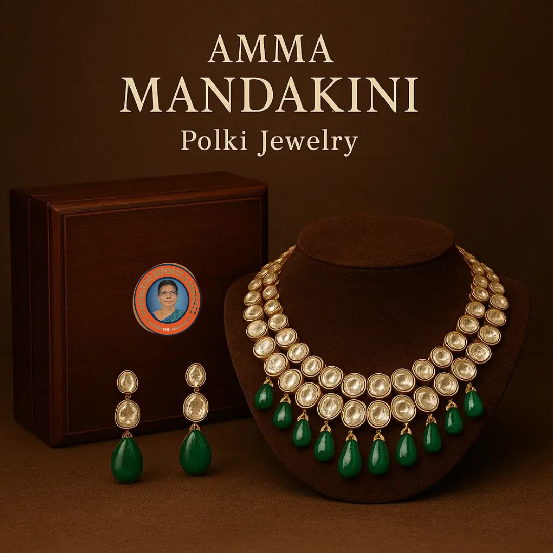 Exported By Amma Mandakini Kerala’s Polki Jewelry – Uncut diamond jewelry known for royal aesthetics
