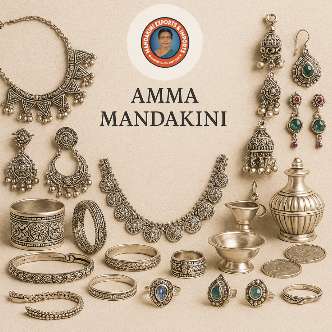 Explore the Elegance of Silver with Amma Mandakini – Handcrafted Jewelry for Every Occasion
