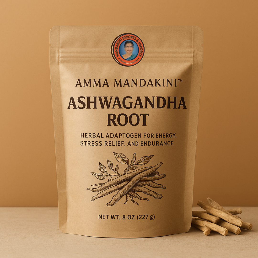 Exported By Amma Mandakini Central India Ashwagandha Root – Herbal Adaptogen for Energy, Stress Relief, and Endurance