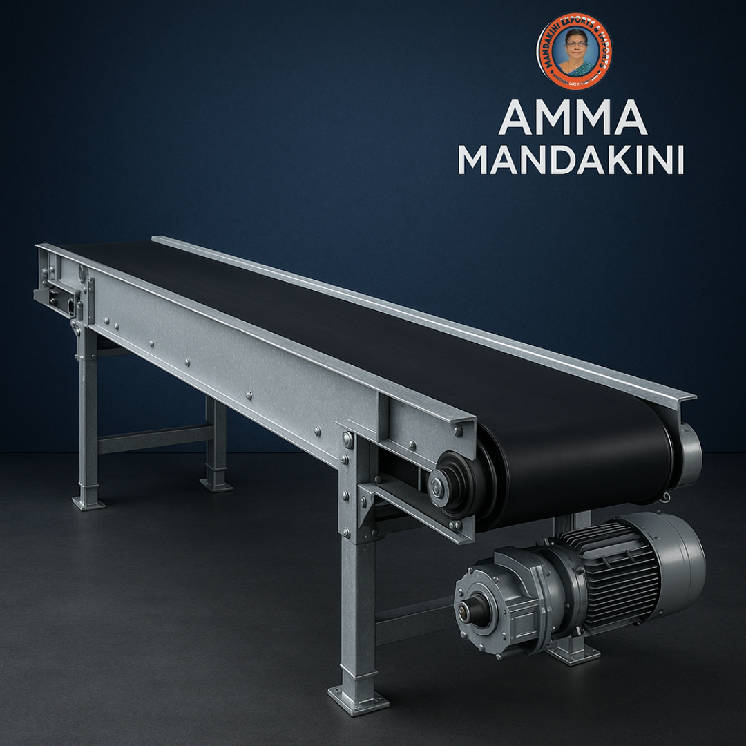 Exported By Amma Mandakini Belt Conveyors: For Smooth Transport of Grains, Soil, or Goods