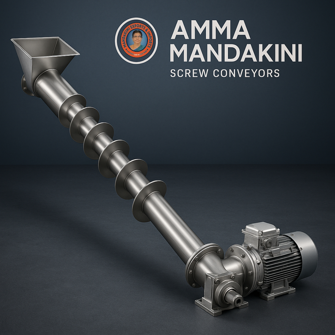 Exported By Amma Mandakini Belt Screw Conveyors: Ideal for Granular or Semi-Solid Materials