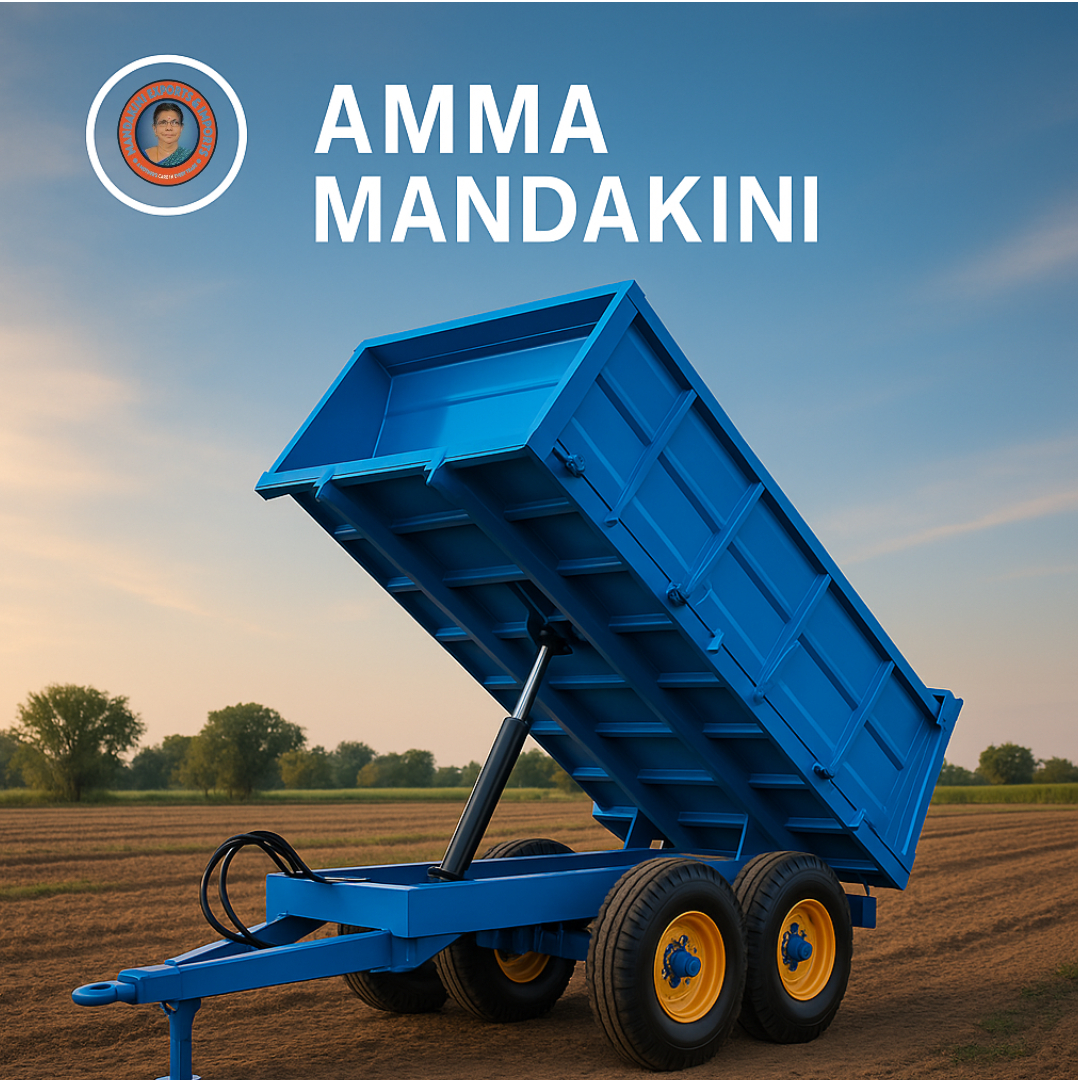 Exported By Amma Mandakini Hydraulic Trolleys: Easy Unloading of Crops and Bulk Materials