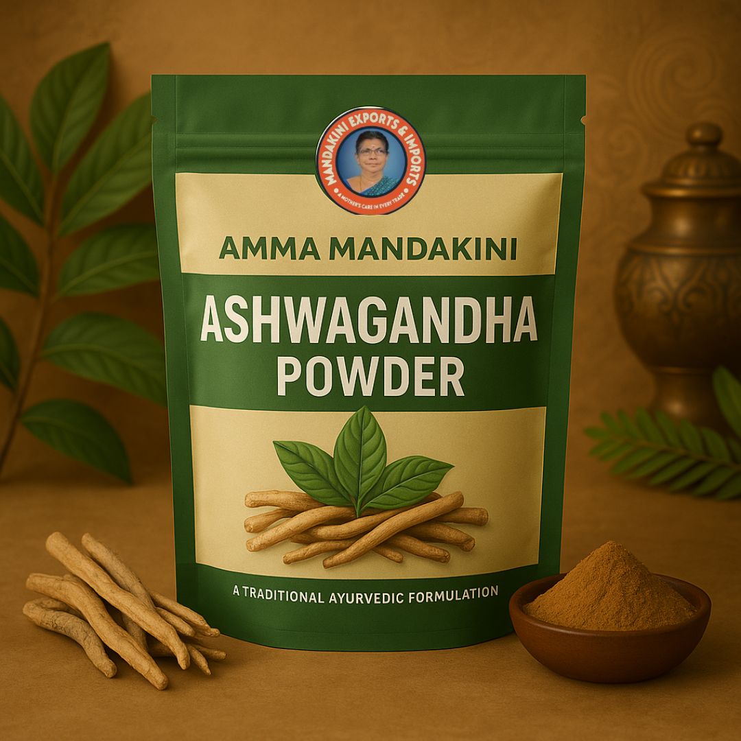 Boost Vitality Naturally with Amma Mandakini™ Ashwagandha Powder from West India