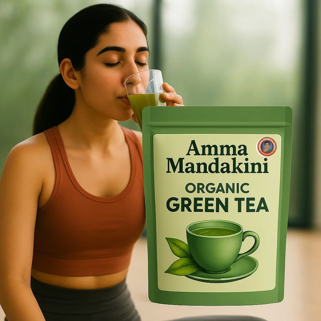 Organic Green Tea by Amma Mandakini™ – Detox Naturally, Sip Mindfully