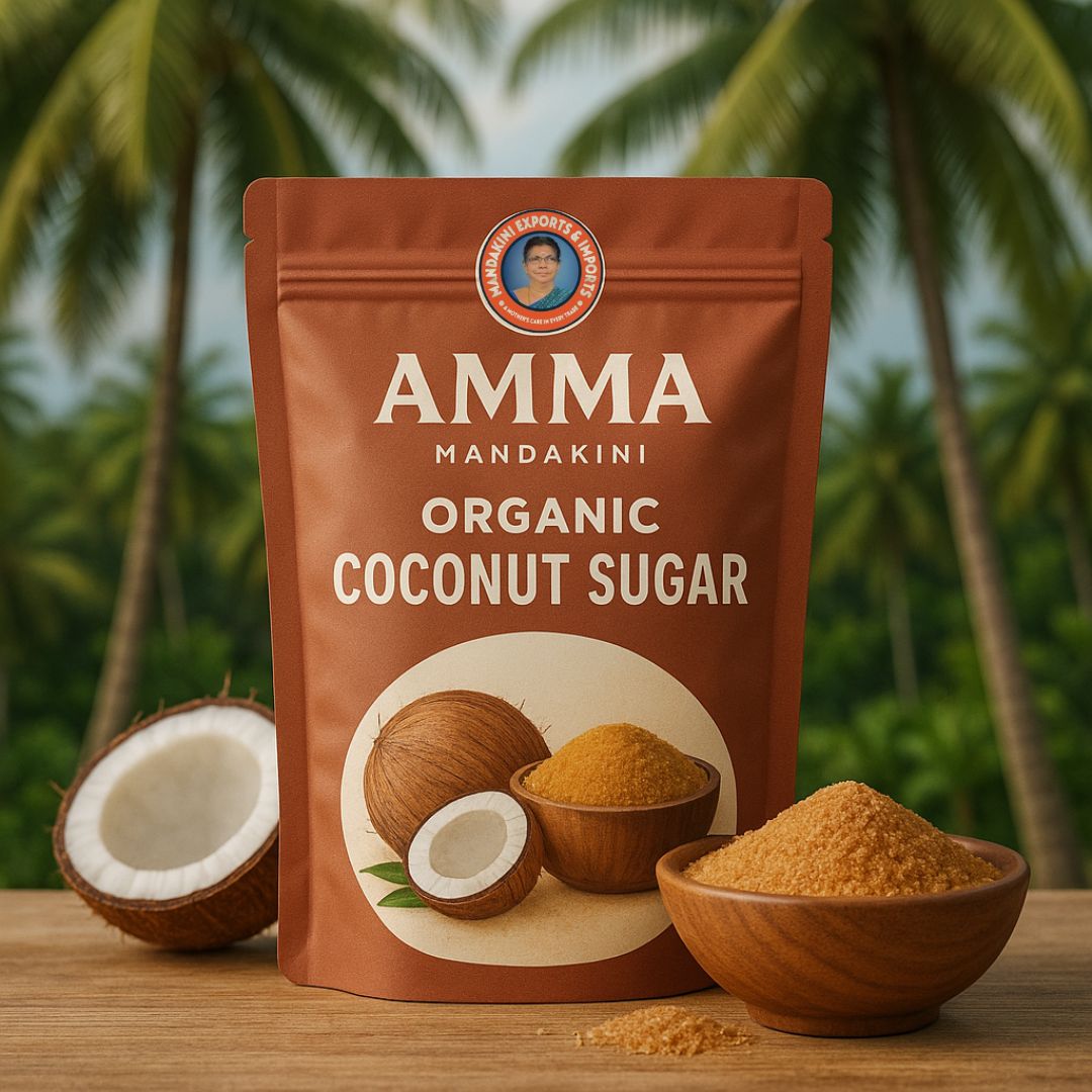 Upgrade Your Kitchen with Amma Mandakini™ Organic Coconut Sugar – The Healthier Sweetener!