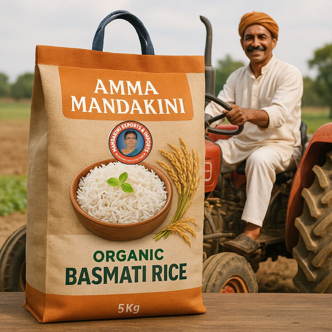 Organic Basmati Rice from Amma Mandakini™ – Grown with Love, Cooked with Care