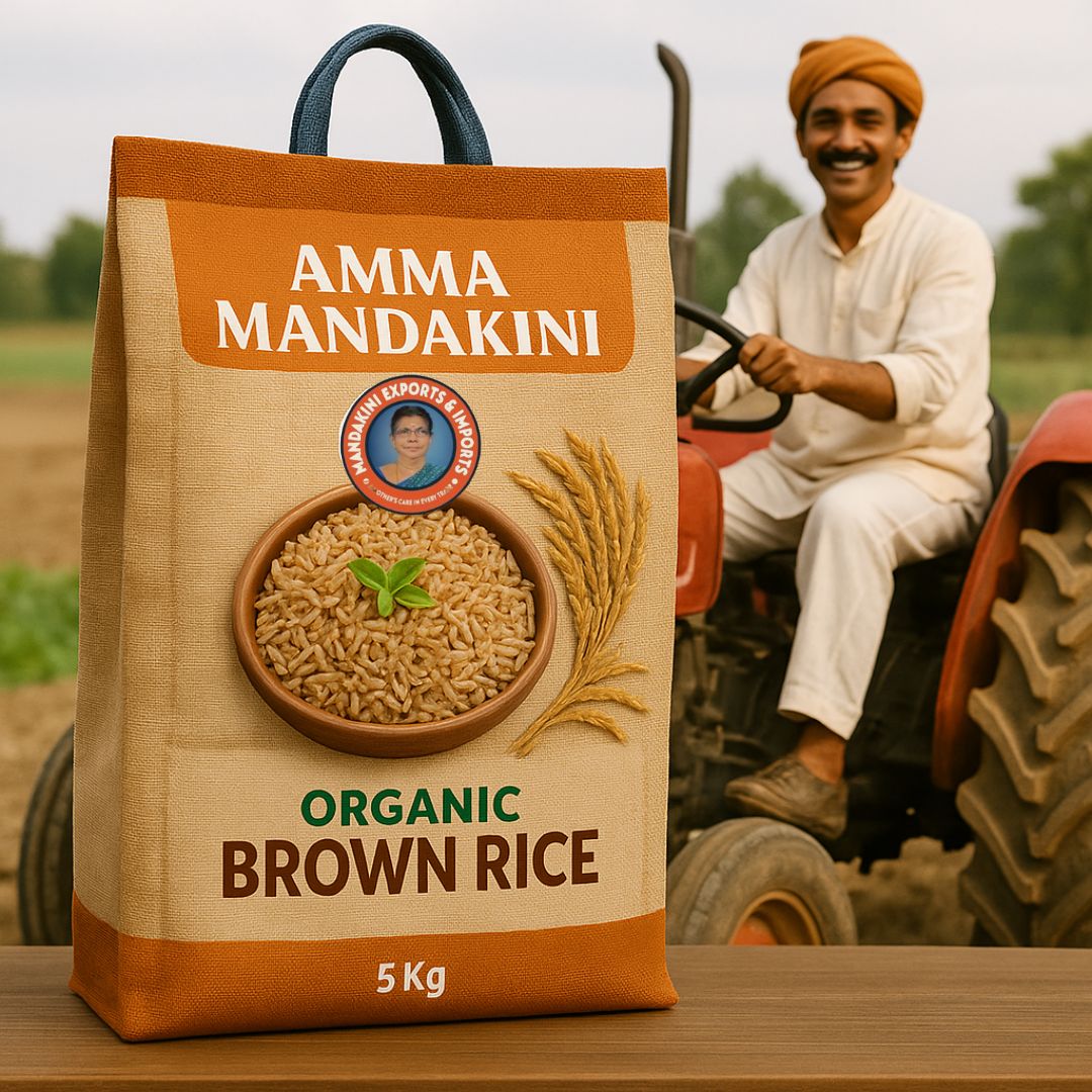 Sustainably Grown Amma Mandakini™ Organic Brown Rice: The Healthier Choice for You
