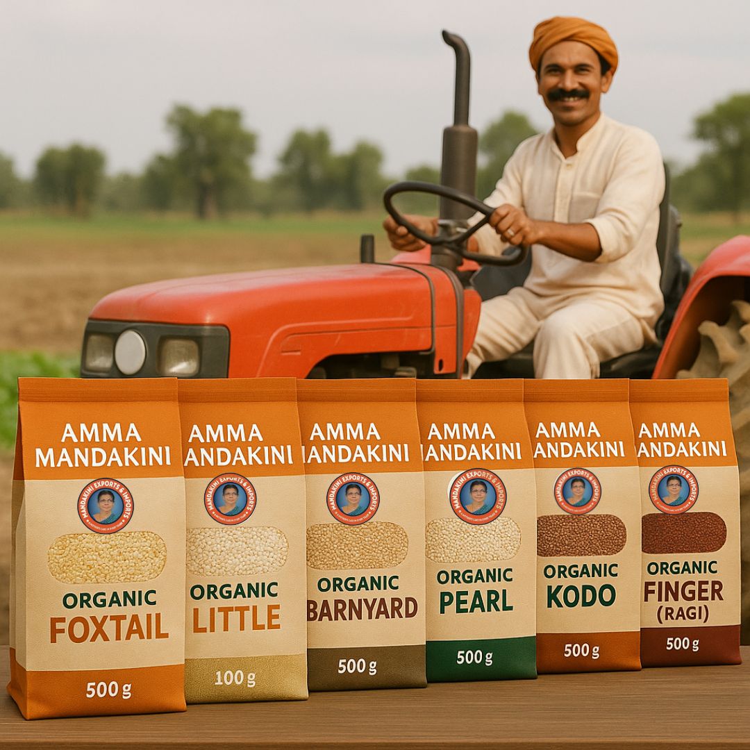 From Farm to Table: Amma Mandakini™ Organic Millets for Sustainable Living