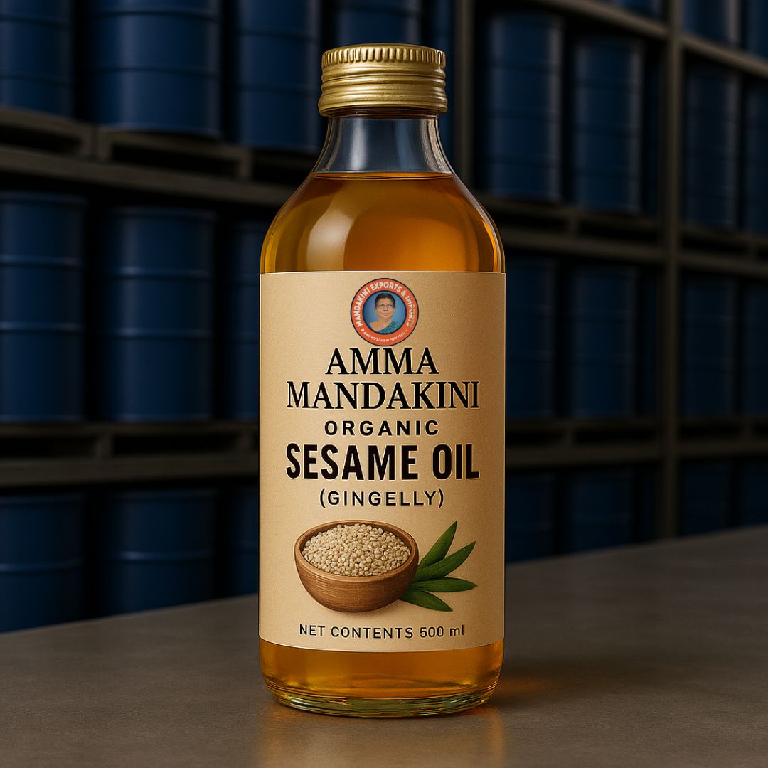 Healthy Cooking Starts with Organic Sesame Oil from Amma Mandakini™