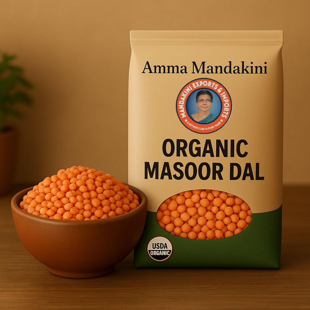 Shop Amma Mandakini™ Organic Masoor Dal – Nutritious & Sustainable Lentils