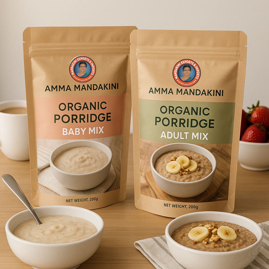 Amma Mandakini™ Organic Porridge Mix – Healthy Start for All Ages