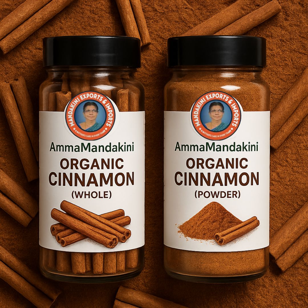 Spice Up Naturally with Amma Mandakini™ Organic Cinnamon