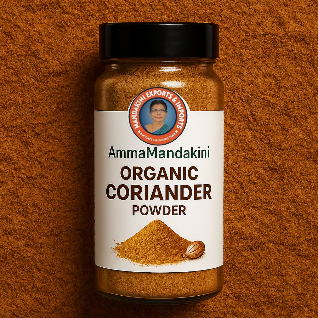 Add Authentic Flavor to Your Cooking with Amma Mandakini™ Organic Coriander Powder