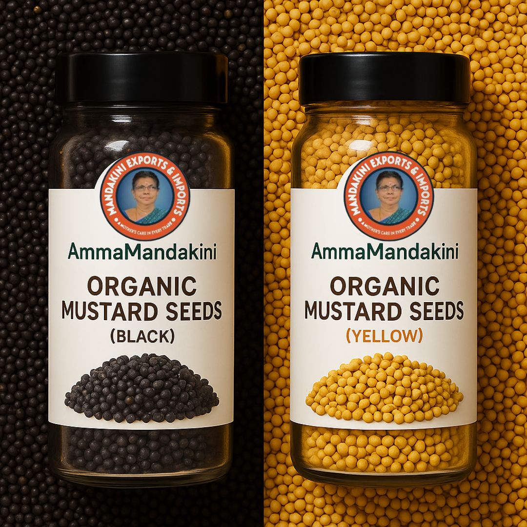 “Organic Mustard Seeds for Pickling, Tempering, and More – Amma Mandakini™”