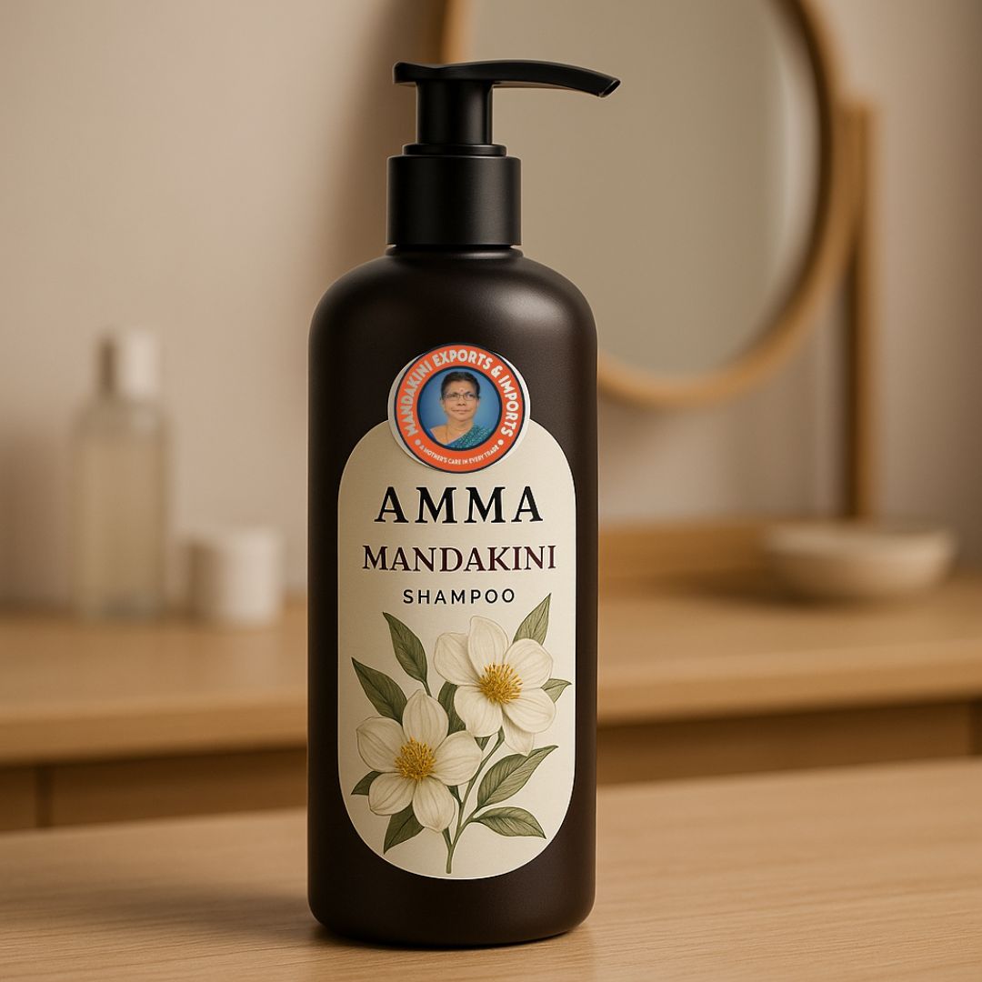 “Transform Your Hair Naturally with Amma Mandakini’s Chemical-Free Shampoos”