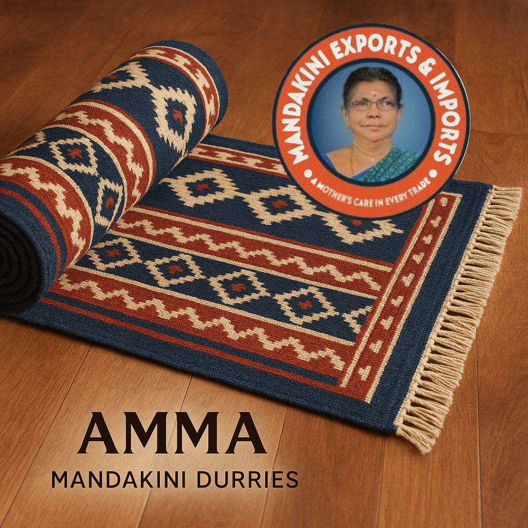 Add Heritage to Your Floors with Amma Mandakini’s Handcrafted Durries