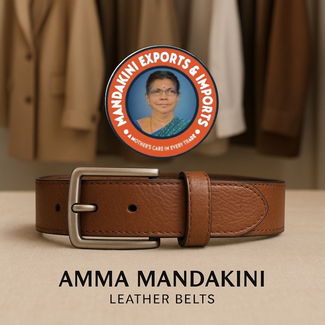 Elevate Your Wardrobe with High-Quality Leather Belts from Amma Mandakini