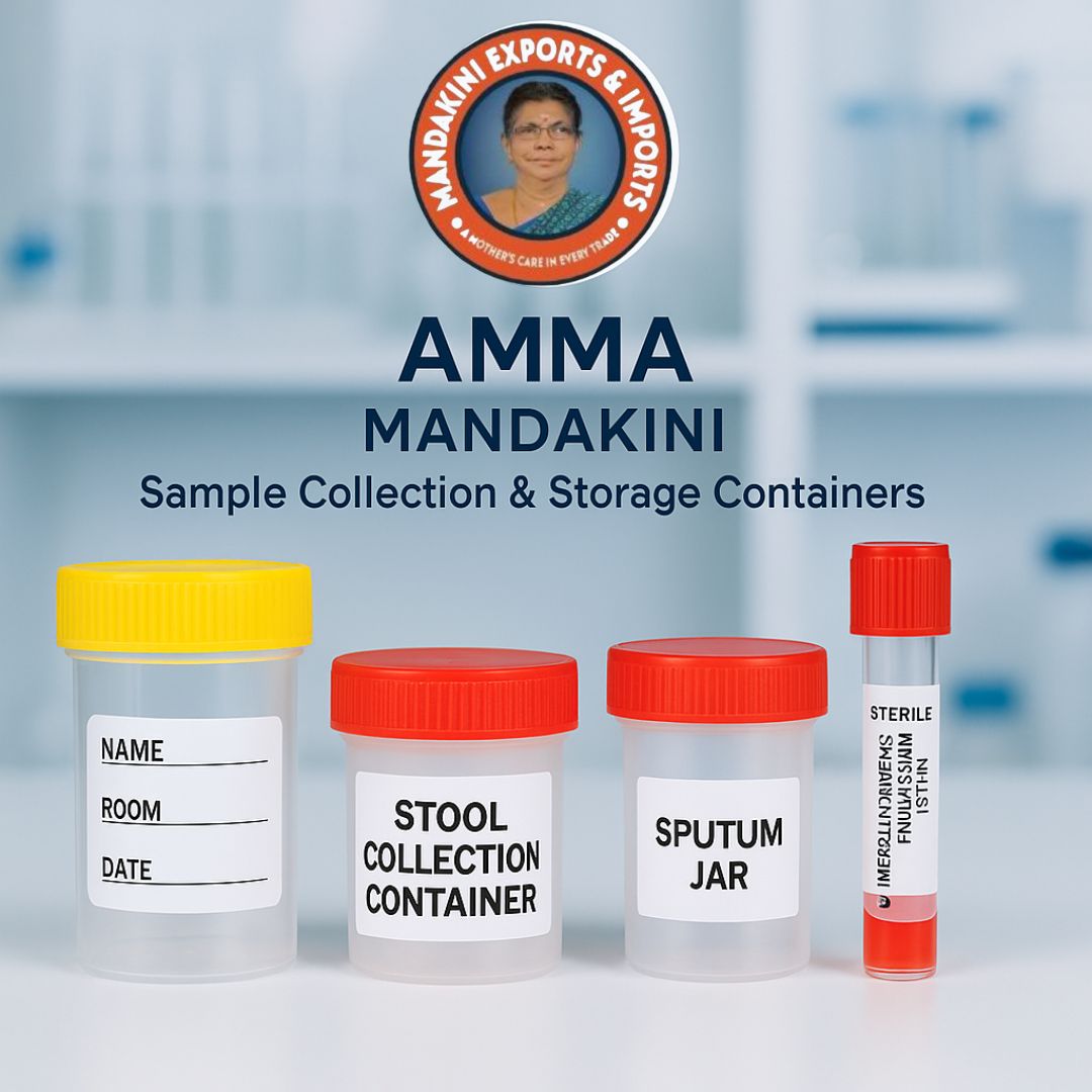 Sterile Sample Collection Containers by Amma Mandakini™